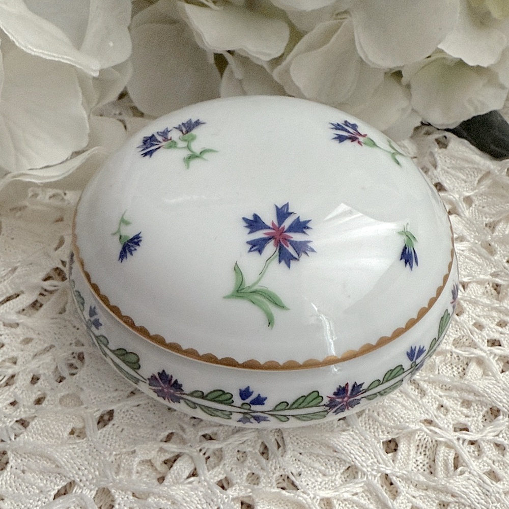 Tiffany & Co. Limoges “Villandry” Porcelain Trinket Jewelry Box